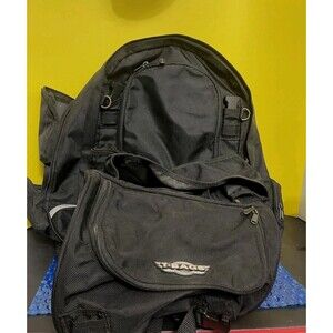 T-Bags Universal Convertible Motorcycle Travel Luggage Bag Backpack Black 19x19